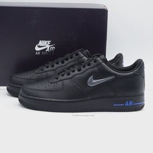 NEW Size 11.5 Men's Nike Air Force 1 Jewel Leather SneakersCT3438-002 Black